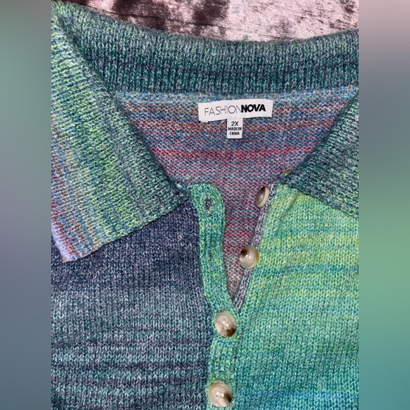 Ruffle Sweater Mini Dress - Picture 6 of 7